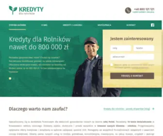 Kredytydlarolnikow.pl(Kredyty dla rolników) Screenshot