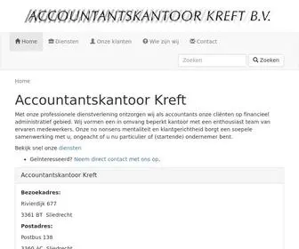 Kreftaccountants.nl(Accountancy administratie advies) Screenshot