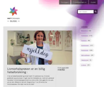 Kreftforeningens-Blogg.no(Kreftforeningens blogg) Screenshot