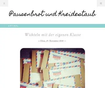 Kreidepause.de(Eine weitere WordPress) Screenshot