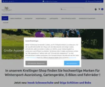 Kreilinger-Shop.de(Gartengeräte & Wintersportausrüstung) Screenshot