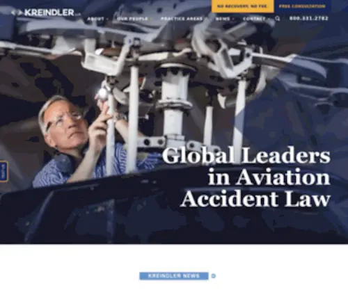 Kreindler.com(Aviation Accident Lawyer) Screenshot