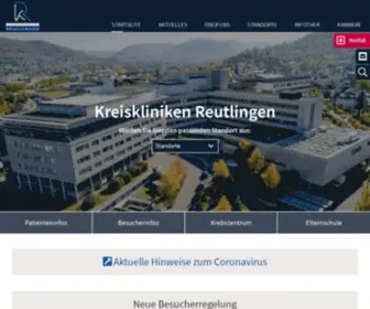 Kreiskliniken-Reutlingen.de(Kreiskliniken Reutlingen) Screenshot