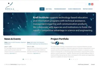 Krellinst.org(Front Page) Screenshot