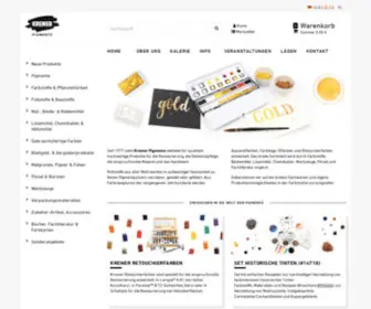 Kremer-Pigmente.com(Kremer Pigmente Online Shop) Screenshot