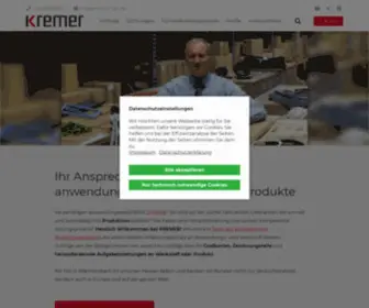 Kremer-Reiff.com(O-Ringe, Dichtungen, Tauchteile & mehr) Screenshot