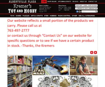 Kremerstoyandhobby.com(Your Toy Store) Screenshot