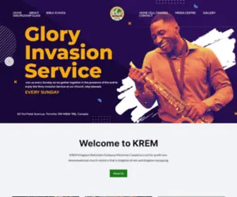 Kreministries.org(We are kingdom driven and kingdom equipping) Screenshot