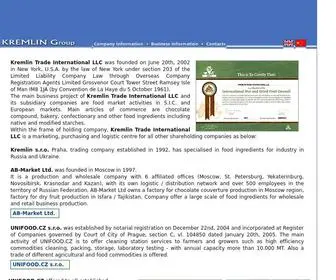 Kremlin-Ebusiness.cz(Kremlin Trade International LLC) Screenshot