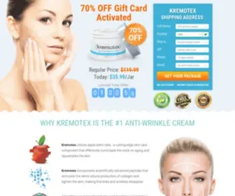 Kremotex.com(Kremotex® Official Site) Screenshot