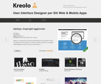 Kreolo.com(UI Designer Web e Mobile) Screenshot