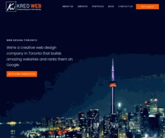 Kreoweb.com(Web Design Mississauga) Screenshot