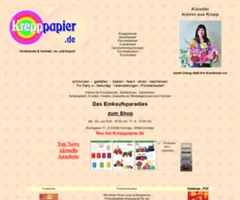 Krepppapier.de(Günstig) Screenshot