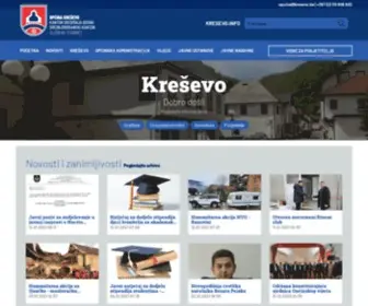 Kresevo.ba(Službene stranice Općine Kreševo) Screenshot