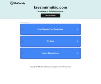 Kresimirmikic.com(Krešimir) Screenshot