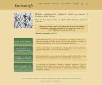 Krestane.info(Úvod) Screenshot