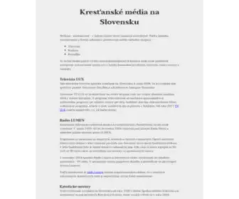 Krestanskemedia.sk(Kresťanskémédiá.sk) Screenshot
