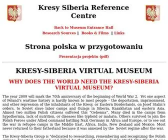 Kresy-Siberia.com(Kresy-Siberia Virtual Museum) Screenshot