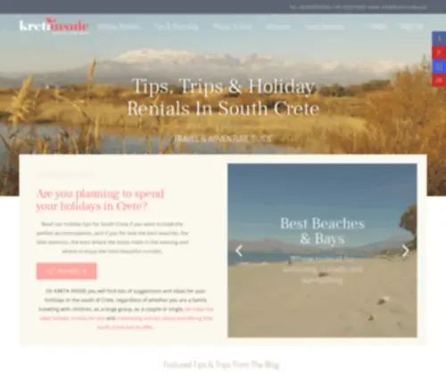 Kreta-Inside.com(Holiday Rentals & Travel Guide for South Crete) Screenshot