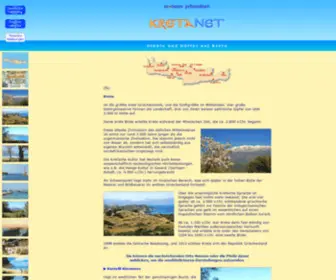 Kretanet.com(Sammlung von Kurzporträts zu Städten und Dörfern auf Kreta) Screenshot