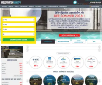 KreuzFahrtenplanet.de(Kreuzfahrten im Angebot) Screenshot