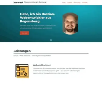Krewast.de(Webentwicklung & Beratung Regensburg) Screenshot