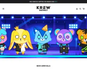 Krewdistrict.com(KREW DISTRICT Official Website) Screenshot