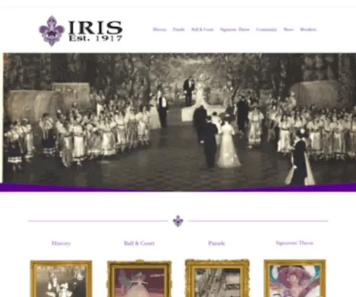 Kreweofiris.org(Krewe of Iris) Screenshot