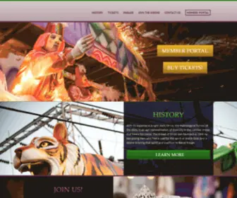 Kreweoforion.com(Krewe of Orion) Screenshot