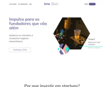 Kria.vc(Investimento em startups) Screenshot