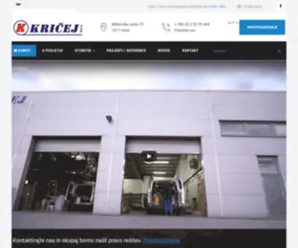 Kricej.si(KRIČEJ d.o.o) Screenshot