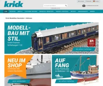 Krickshop.de(Krick Modelltechnik) Screenshot