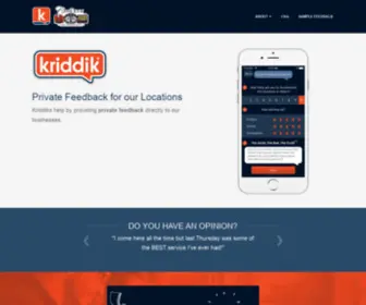 Kriddik.com(Private Feedback for Businesses) Screenshot