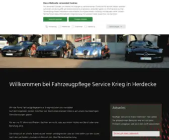 Krieg-Fahrzeugpflege.de(Lackaufbereitung und Politur in Herdecke) Screenshot