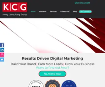 Kriegconsultinggroup.com(Digital Marketing Management) Screenshot