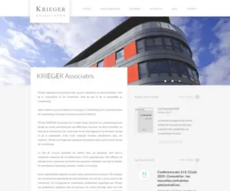 Krieger-Avocats.lu(Krieger & Associates) Screenshot