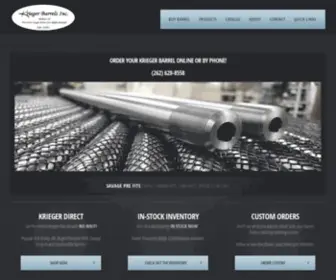 Kriegerbarrels.com(Krieger Barrels Custom Match Grade Rifle Barrels) Screenshot