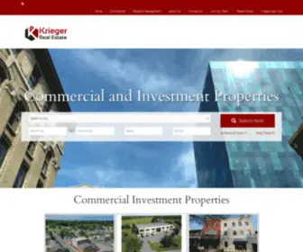 Kriegerre.com(Krieger Property Management) Screenshot