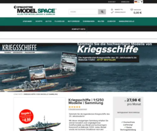 Kriegsschiffe-Sammlung.de(Kriegsschiffe Sammlung) Screenshot