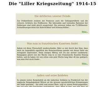 Kriegszeitung.de(Die "Liller Kriegszeitung") Screenshot