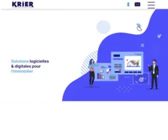 Krier.fr(Solutions logicielles et digitales pour les professionnels de l’immobilier) Screenshot