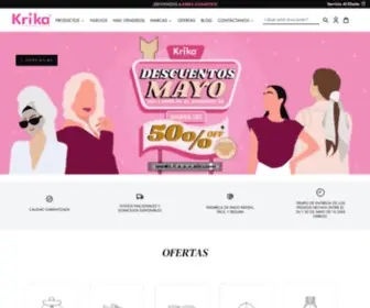 Krikacosmetics.com(Krika Cosmetics) Screenshot