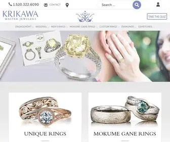 Krikawa.com(Custom Rings) Screenshot