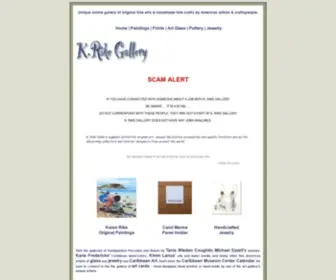 Krikegallery.com(K.Rike Gallery of American Fine Art and Crafts) Screenshot