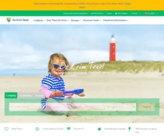 Krim-Texel.com(Book your holiday or weekend at De Krim) Screenshot
