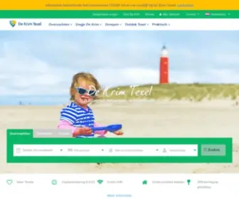 Krim.nl(Volop keuze voor uw Texel vakantie bij De Krim) Screenshot