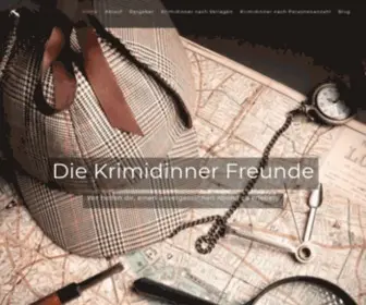 Krimidinner-Freunde.de(ᐅAlle Krimidinner Spiele in der Übersicht) Screenshot