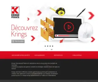 Krings.com(Krings International France) Screenshot