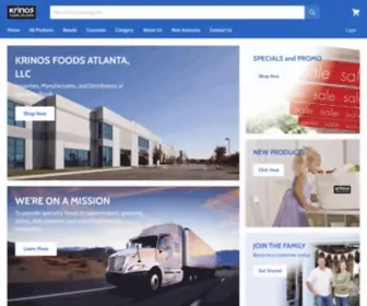 Krinosatlanta.com(Krinos Foods) Screenshot