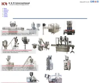 Krintlmachines.com(Liquid Filling Machine) Screenshot